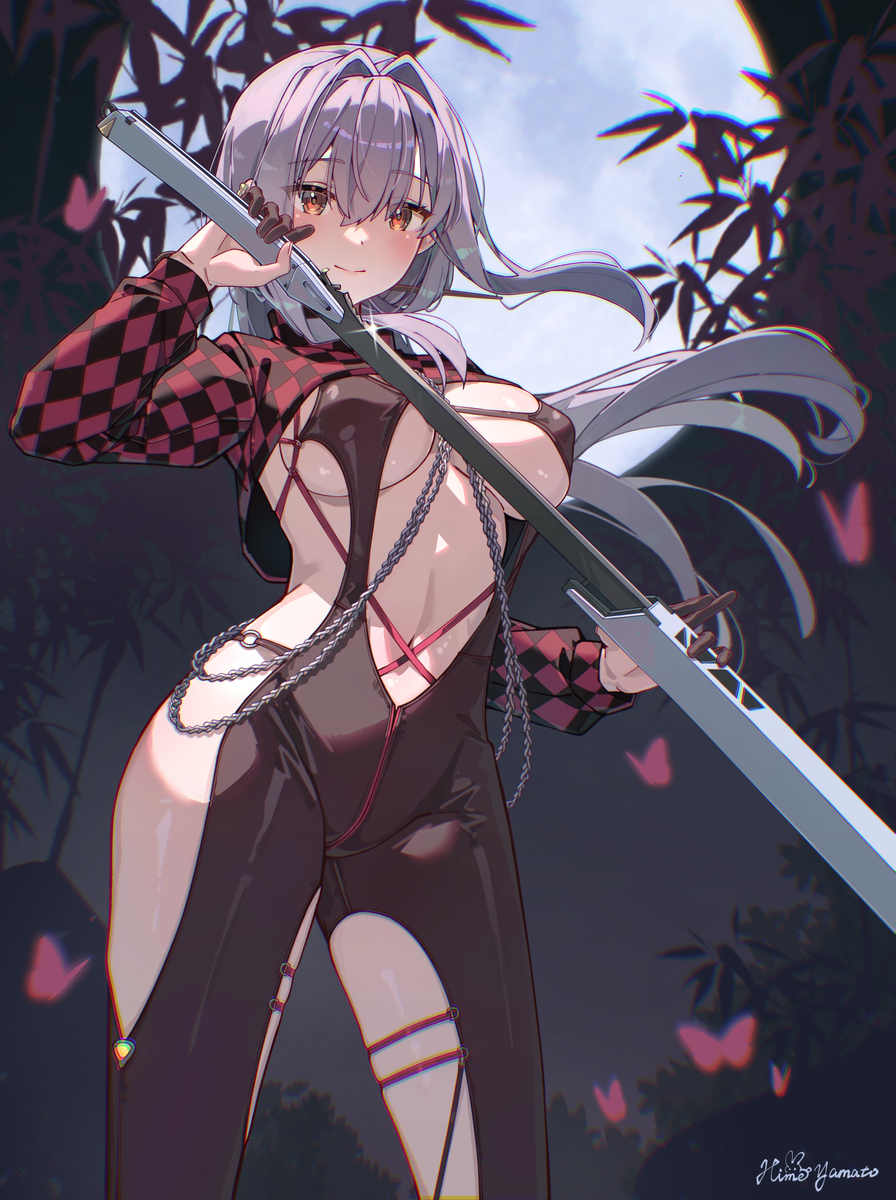 This is a pixiv picture whose title is 紅蓮🌕.