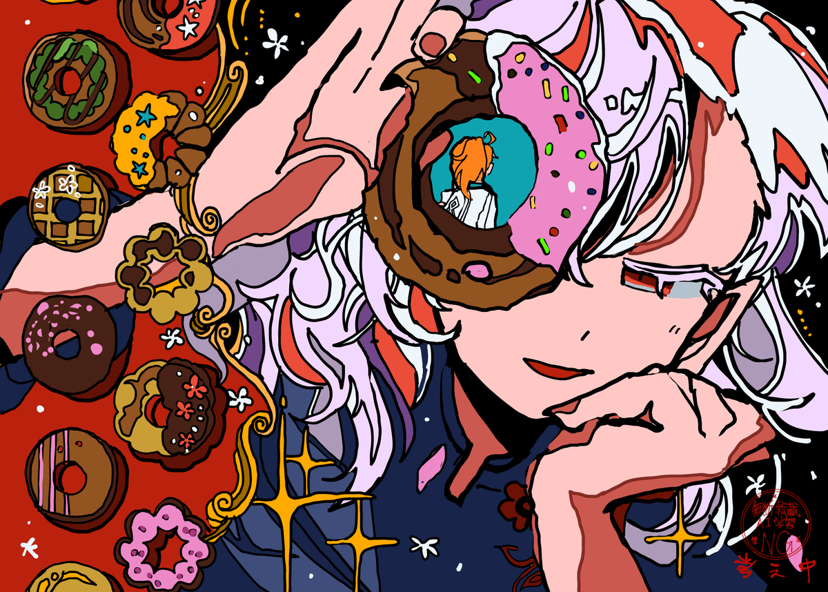 This is a pixiv picture whose title is 最近描いたやつ.