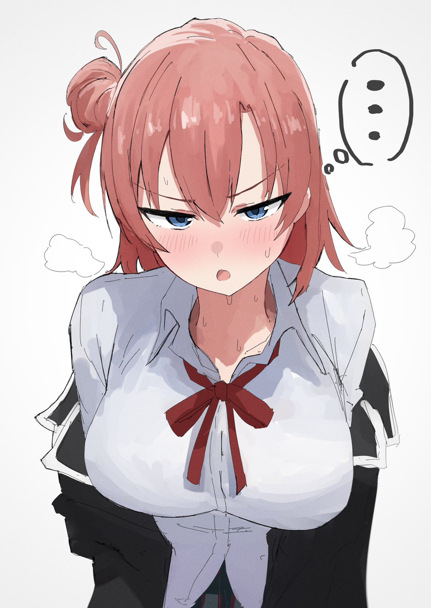 This is a pixiv picture whose title is 由比ヶ浜結衣 rkgk.