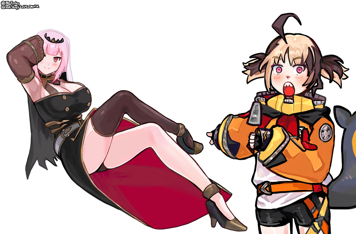 This is a pixiv picture whose title is Sexy Calliope (Revised).