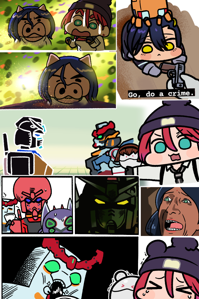This is a pixiv picture whose title is 機動戦士GundamGQuuuuuuX.