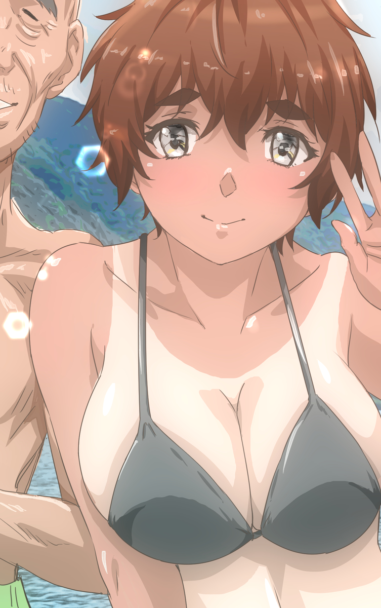 This is a pixiv picture whose title is カレセンとコソコソ24（水野南夏）Nanatsu　Mizuno.