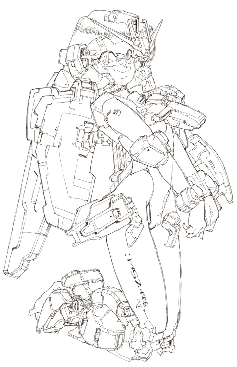 This is a pixiv picture whose title is Zガンダム少女.