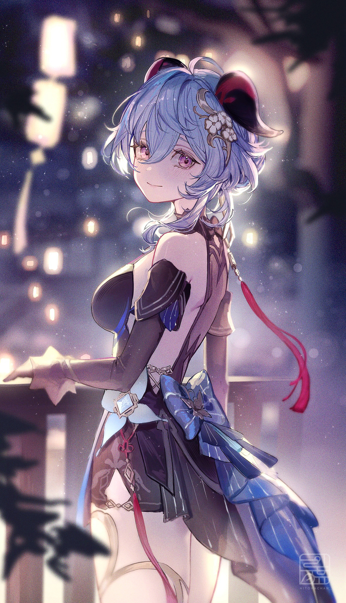 This is a pixiv picture whose title is 甘雨.