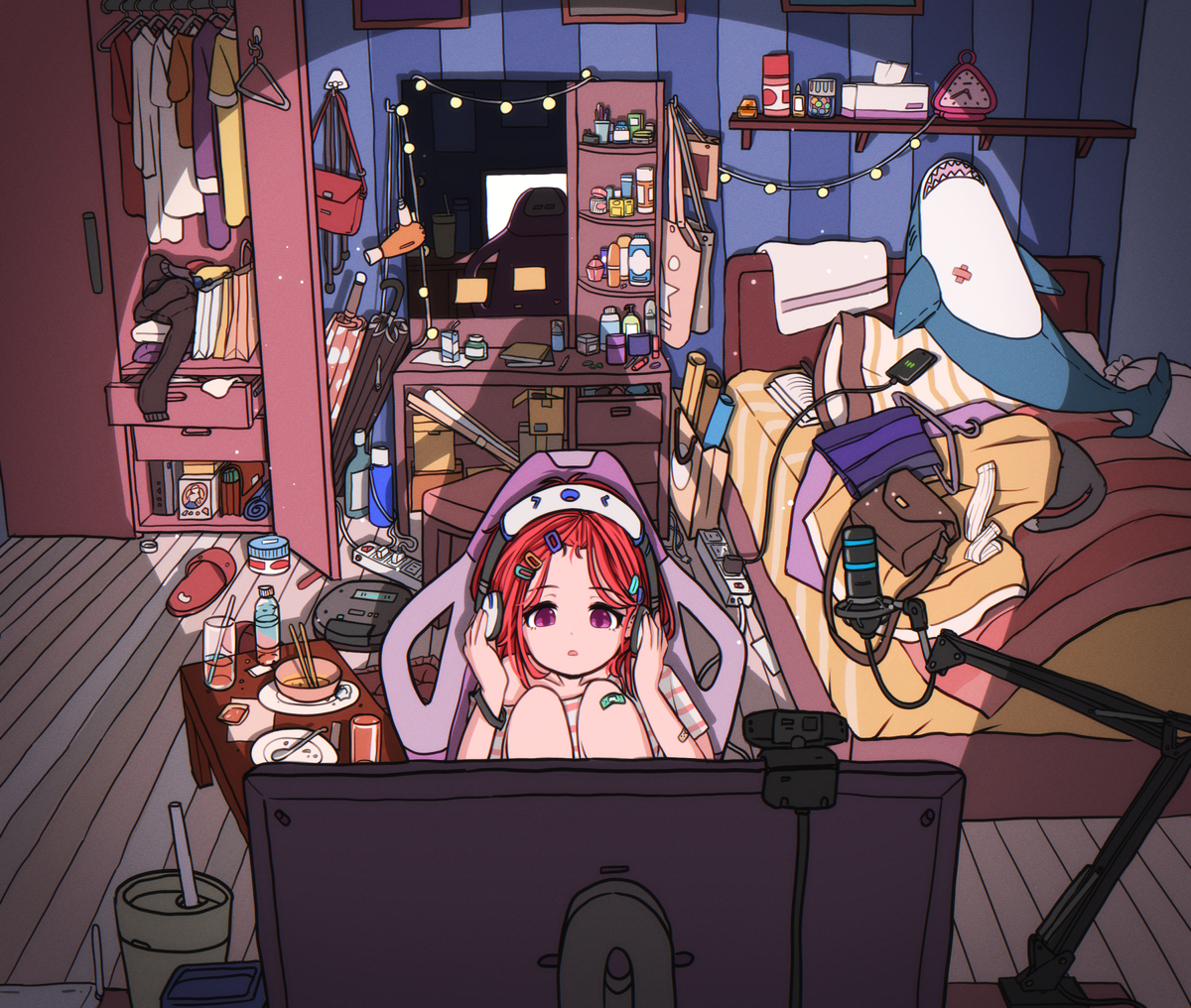This is a pixiv picture whose title is old work [2022].