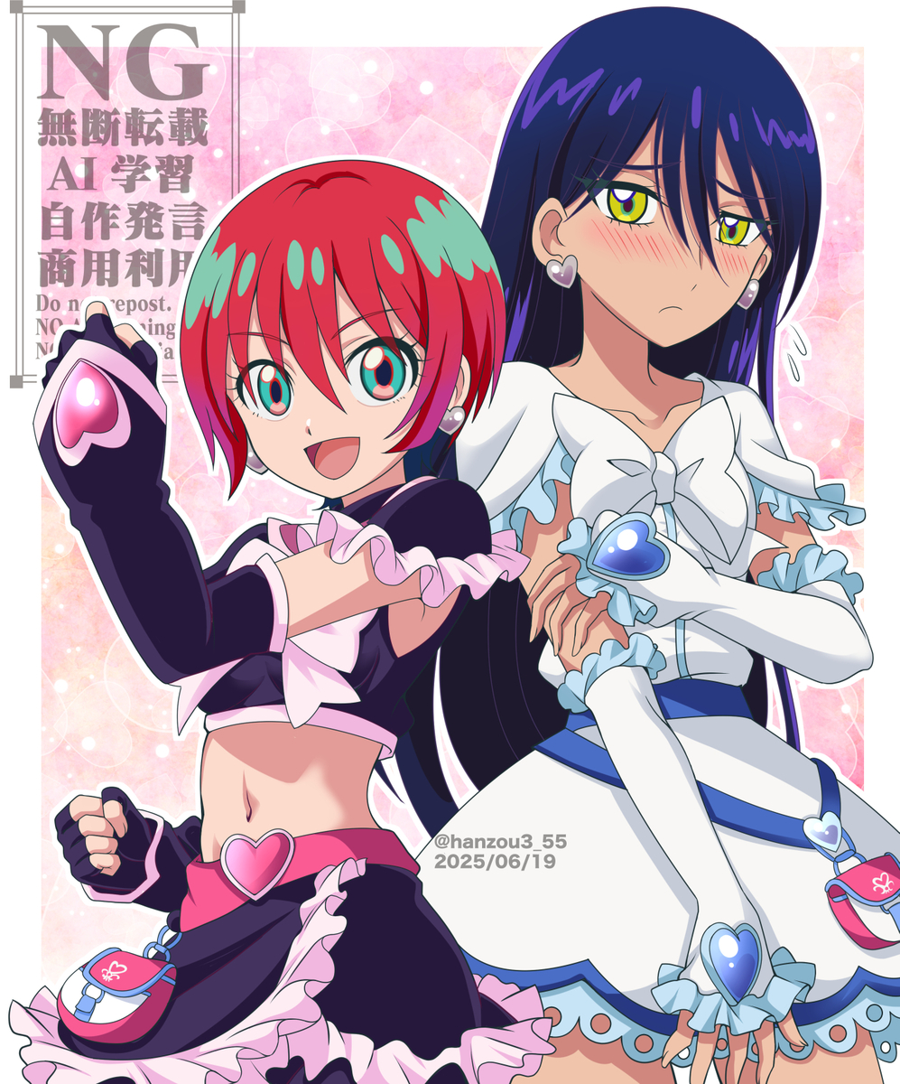 This is a pixiv picture whose title is マチュとニャアン.