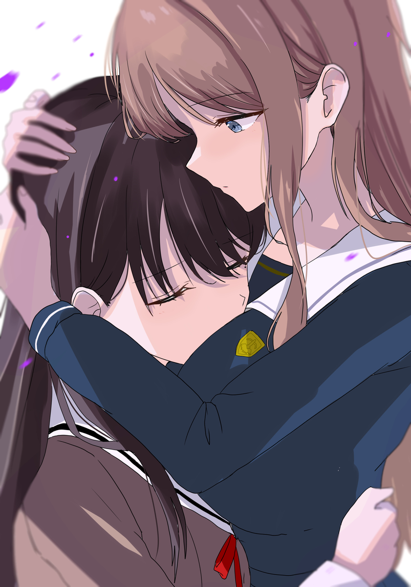 This is a pixiv picture whose title is hug.