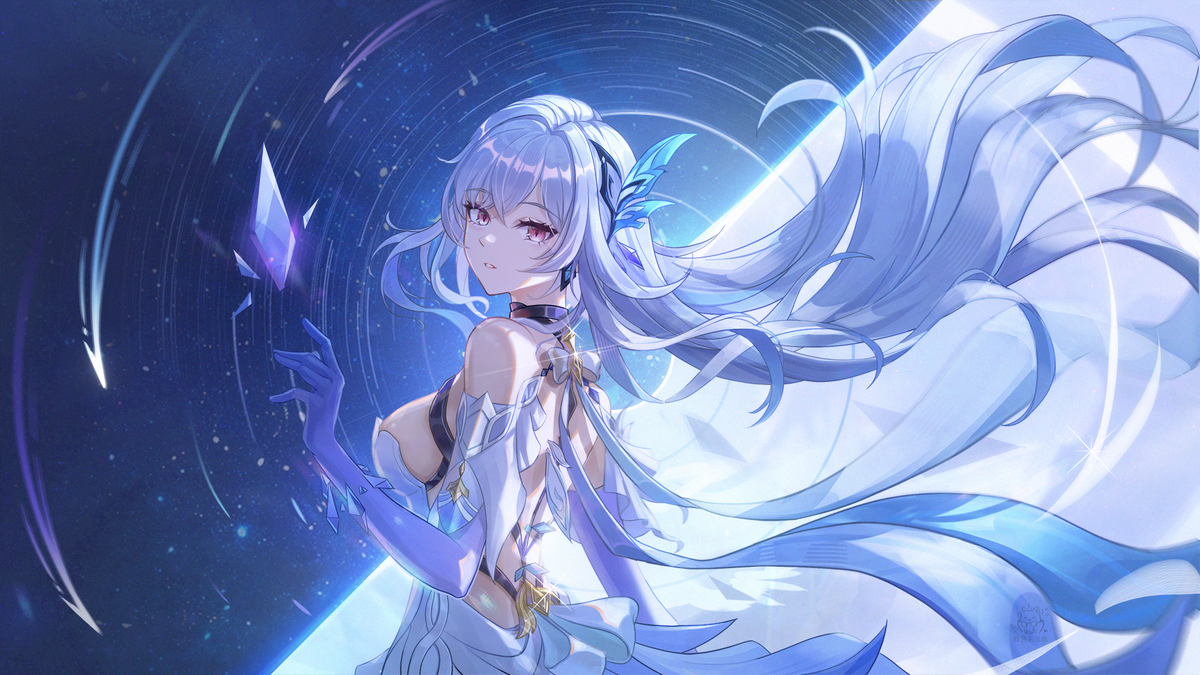 This is a pixiv picture whose title is 【丝柯克】星与夜.