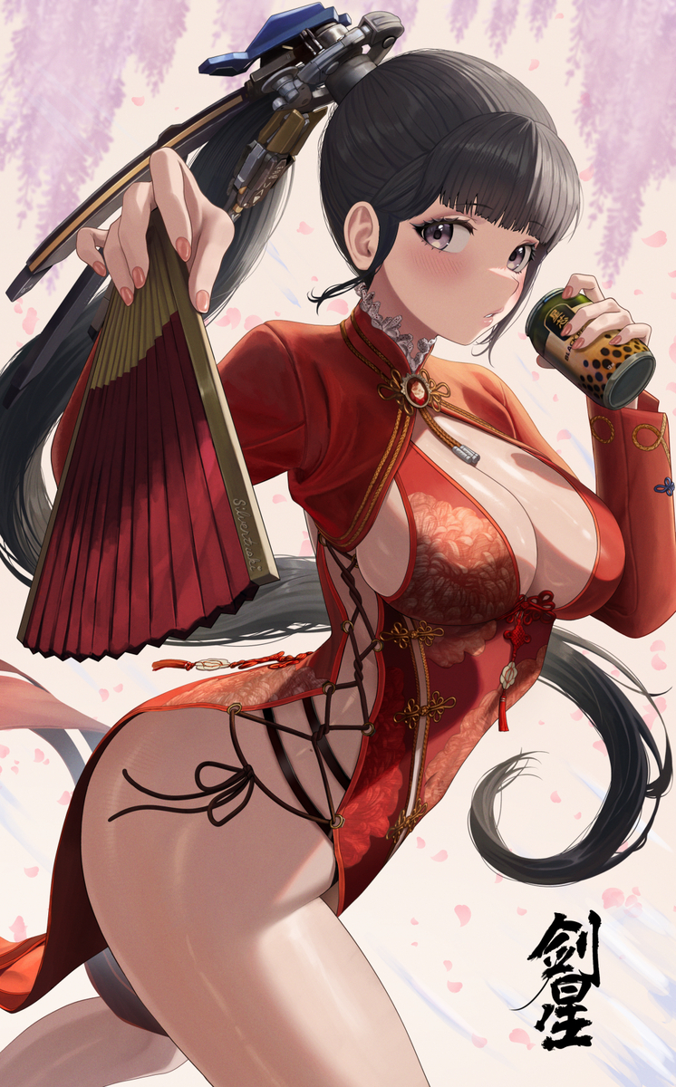 This is a pixiv picture whose title is Crimson Wings Eve.