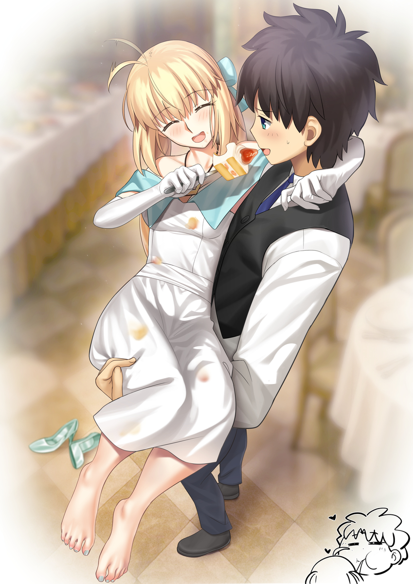 This is a pixiv picture whose title is 幸せな一瞬 💙.