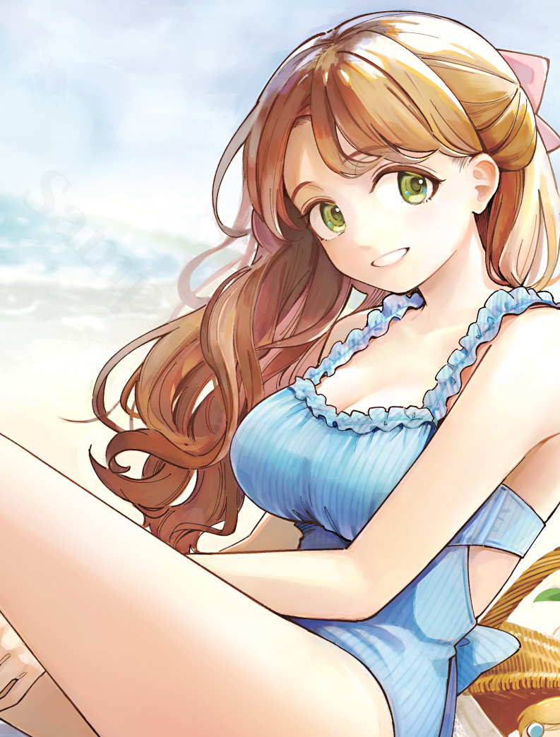 This is a pixiv picture whose title is ノエミ水着【GXカレンダーガール7月号】.