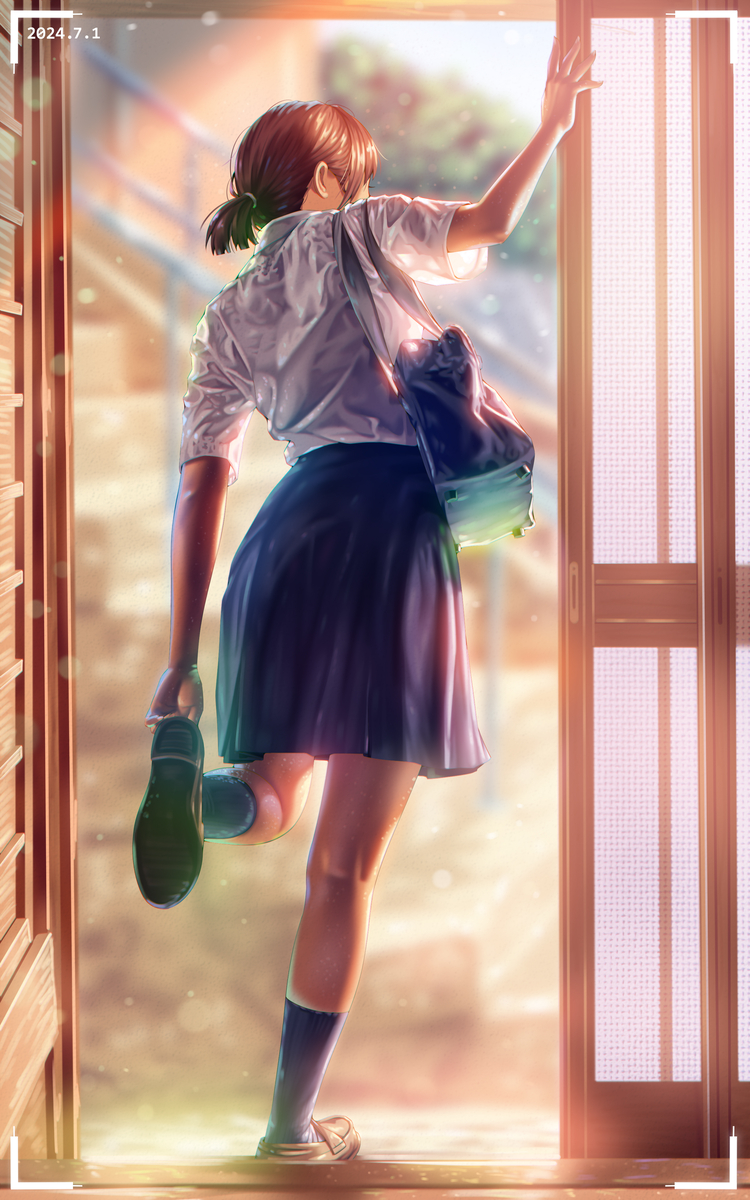 This is a pixiv picture whose title is いってきま~~~す.