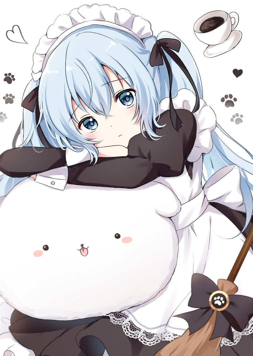 This is a pixiv picture whose title is メイドチノちゃん.