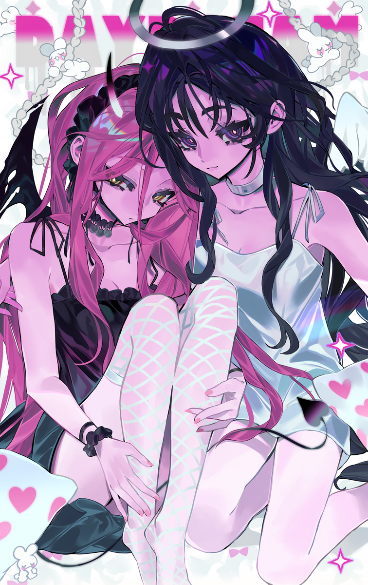 This is a pixiv picture whose title is 💗💖.