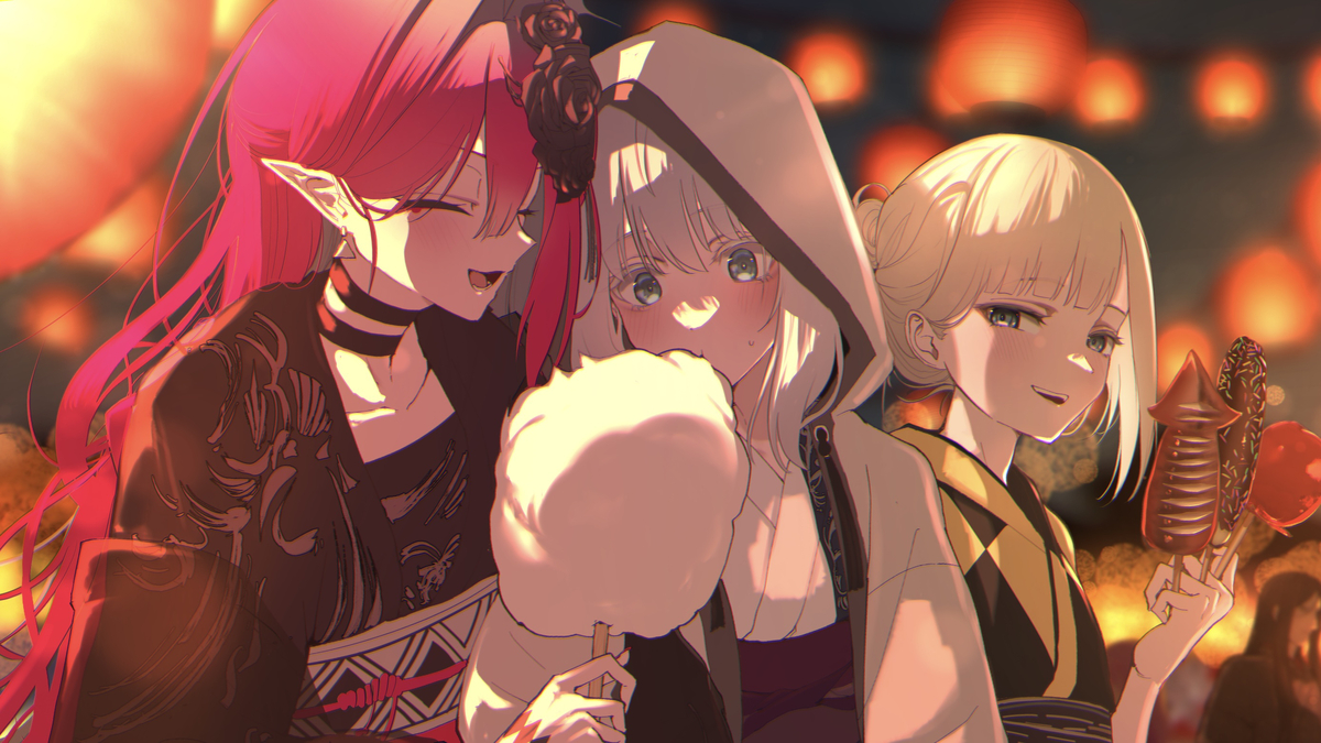 This is a pixiv picture whose title is 夏祭り拙ズ.