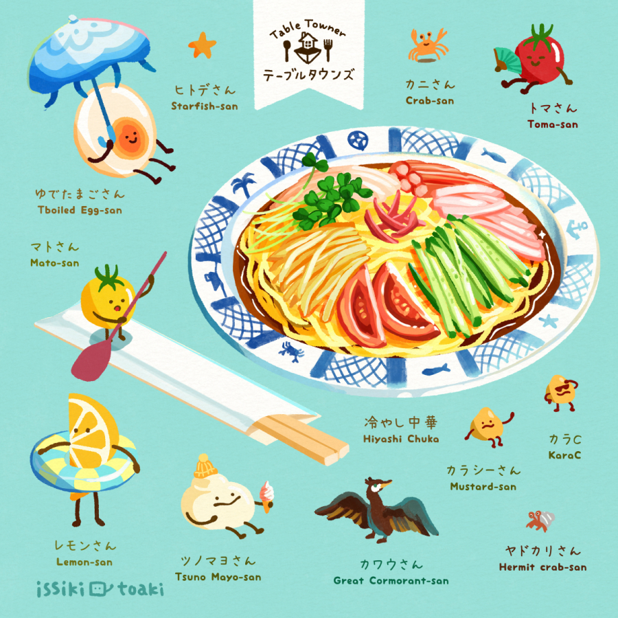 This is a pixiv picture whose title is テーブルタウンズ.