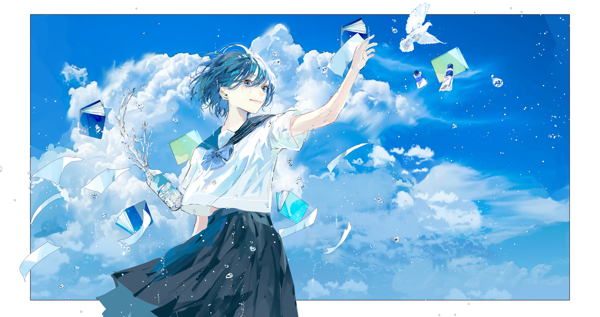 This is a pixiv picture whose title is 青春翔駆.