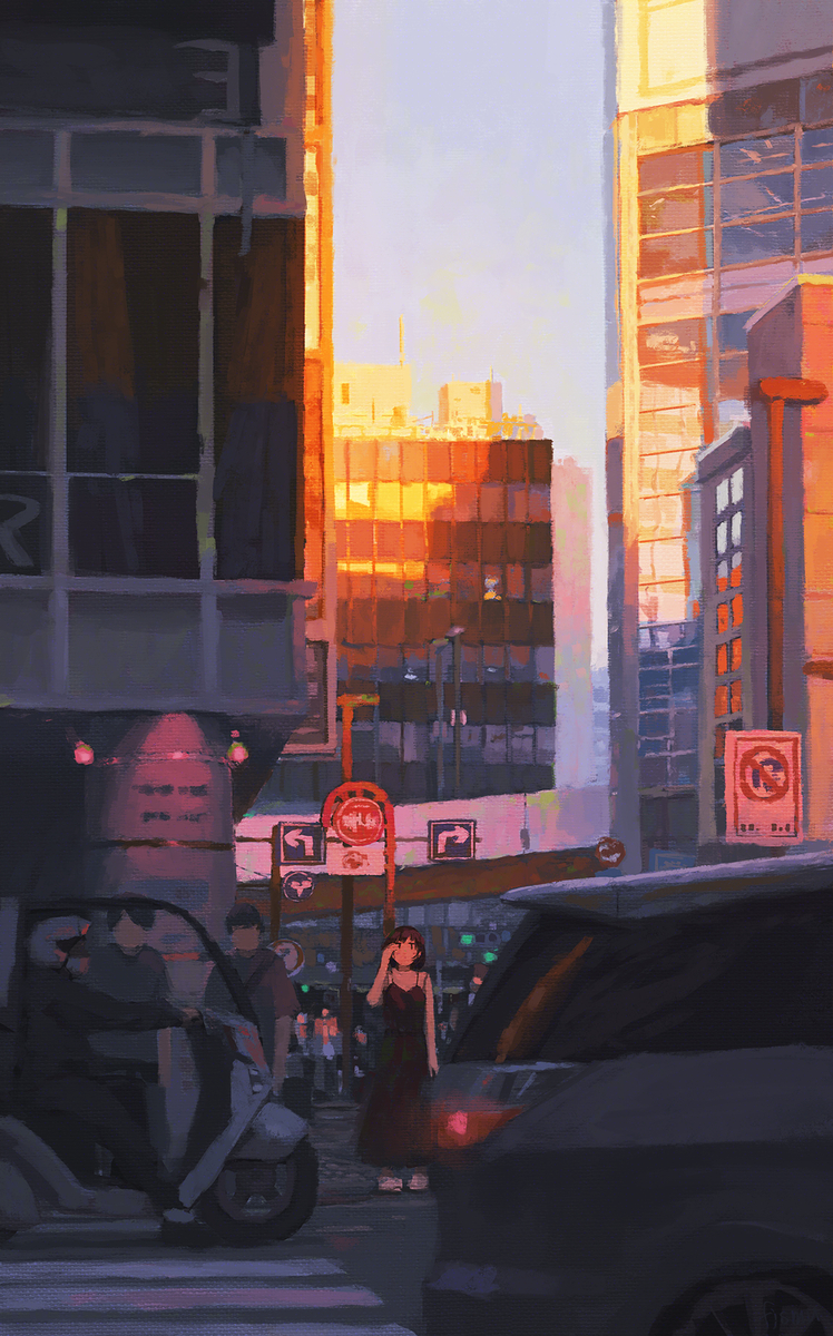 This is a pixiv picture whose title is 秋葉原.