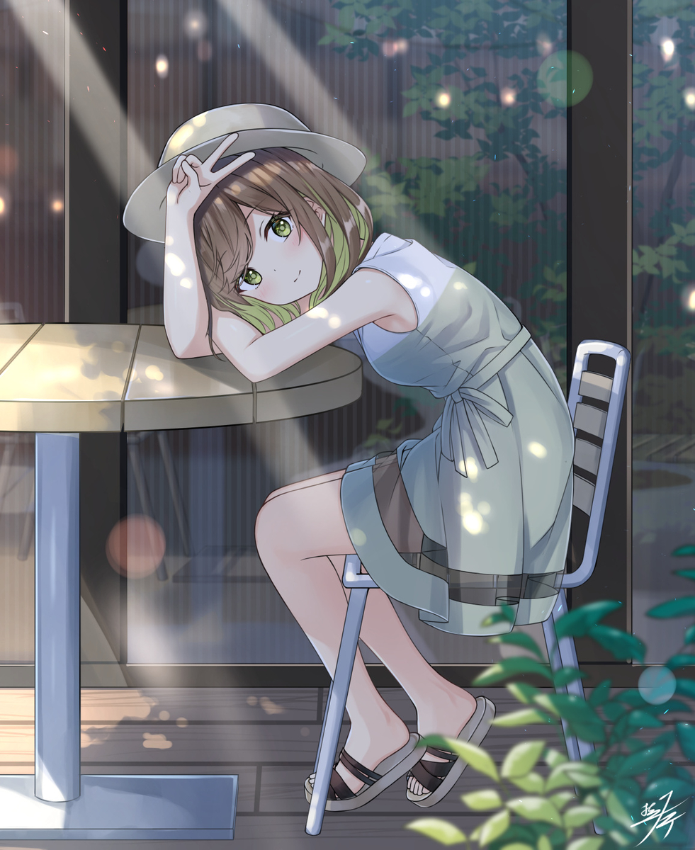 This is a pixiv picture whose title is 夏.