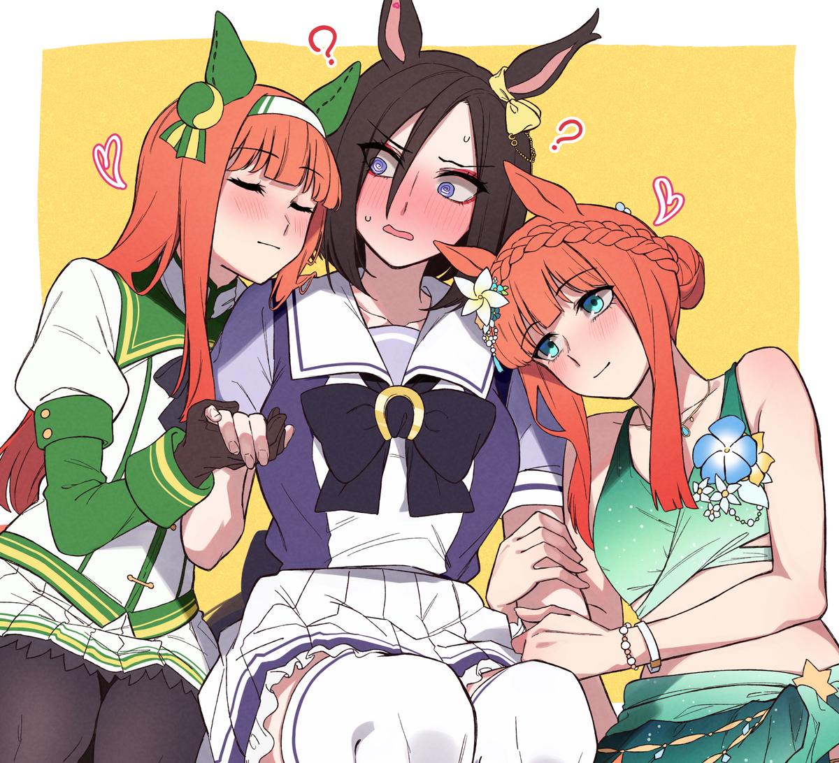 This is a pixiv picture whose title is ふえるスズカ　ふえるエアグルーヴ.