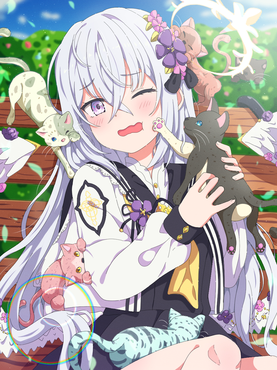 This is a pixiv picture whose title is モテモテアズサちゃん.