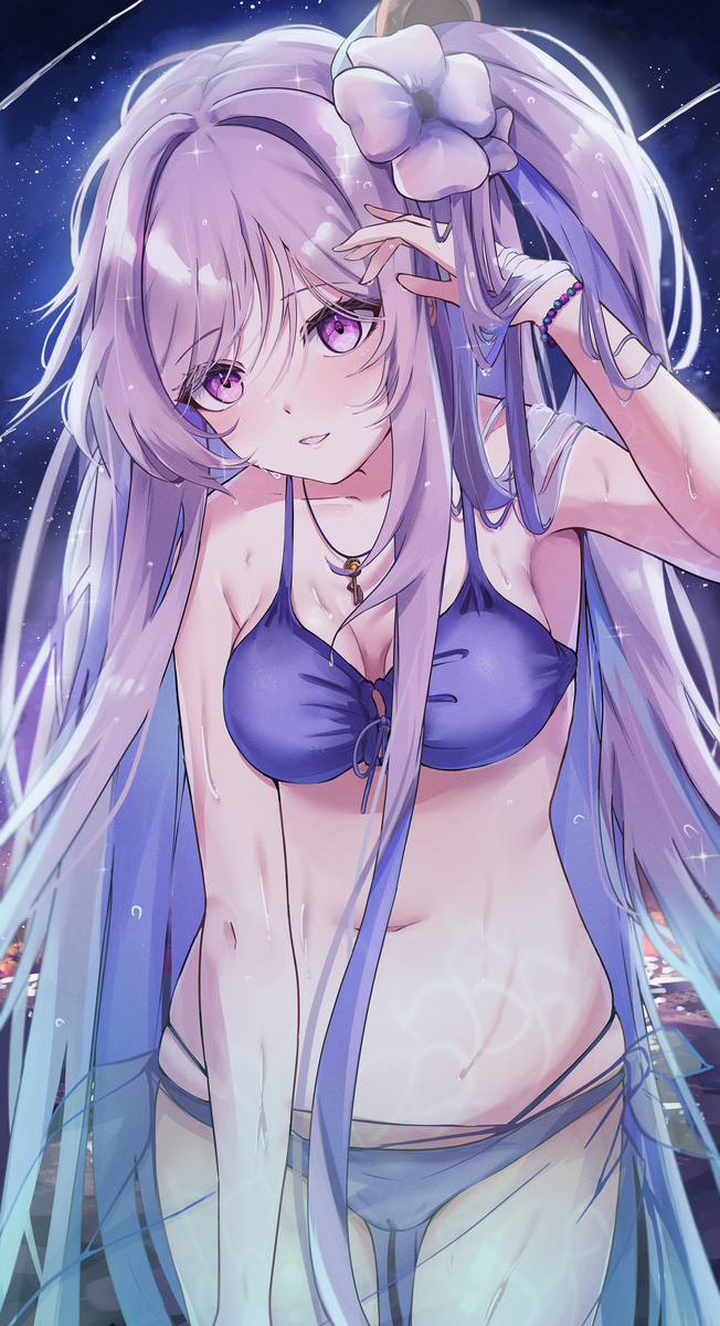 This is a pixiv picture whose title is 水着ミィムちゃん.