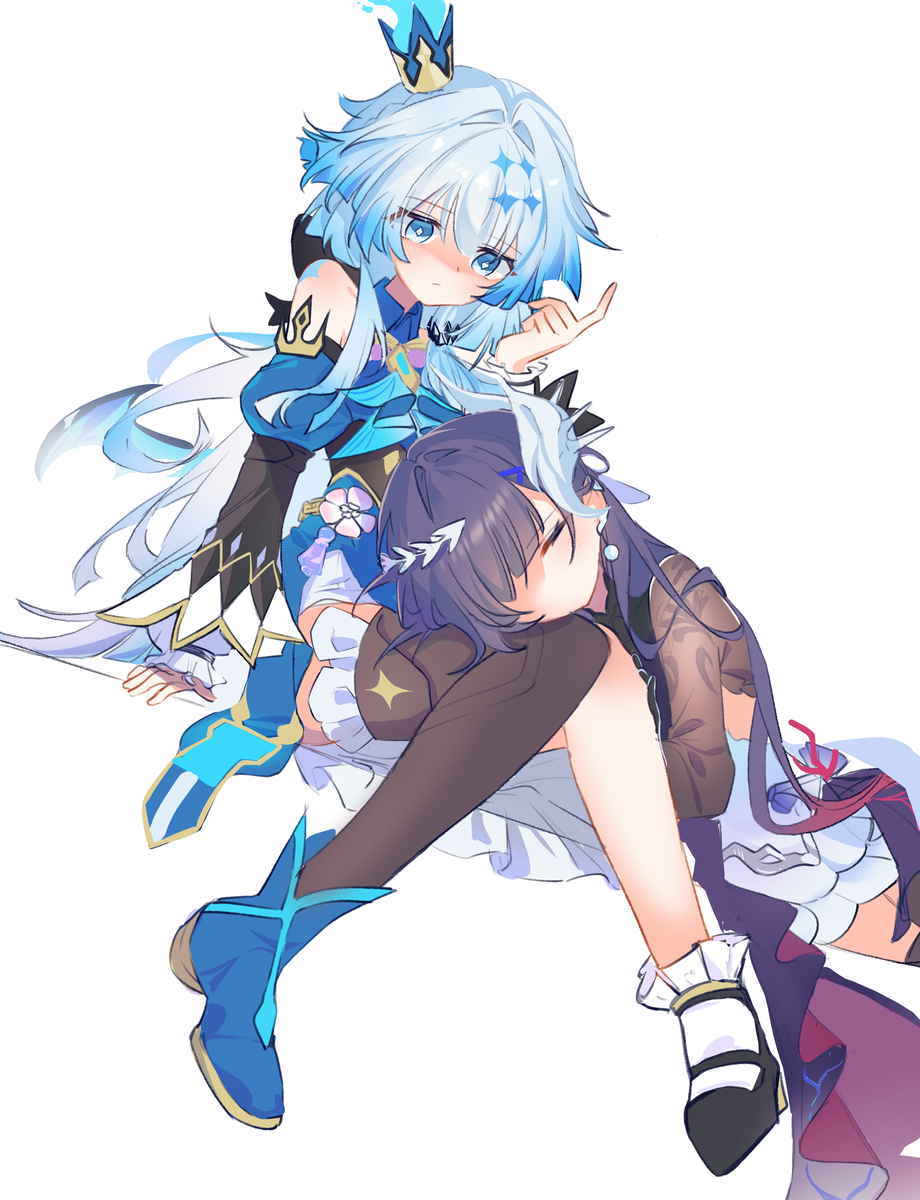 This is a pixiv picture whose title is 👑🎻.