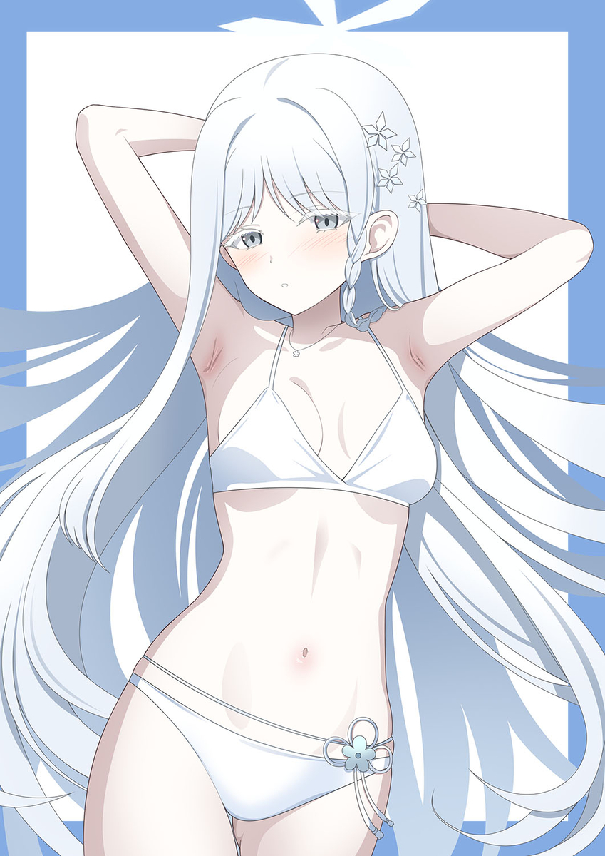This is a pixiv picture whose title is ナグサ（水着）.