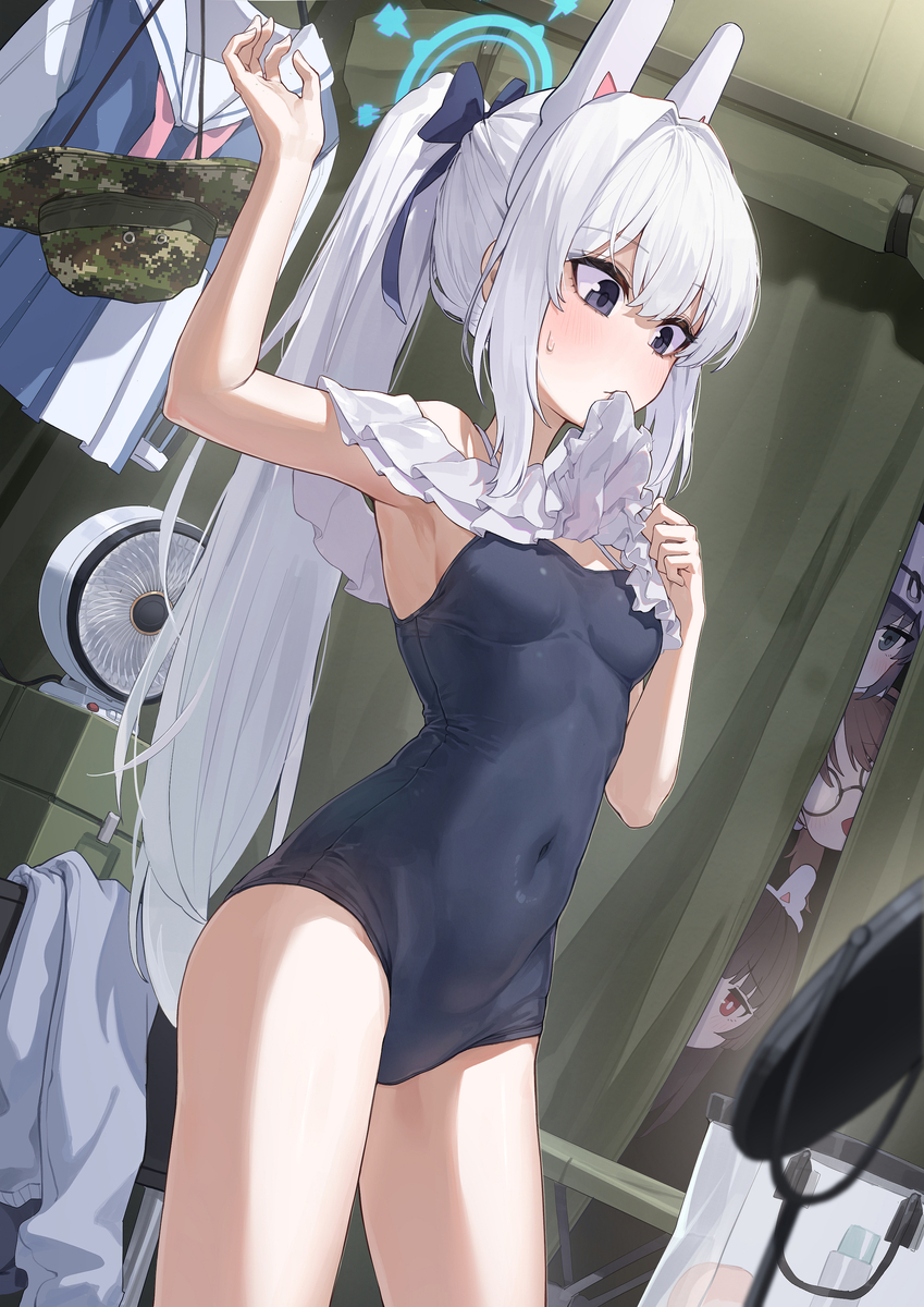 This is a pixiv picture whose title is ウサギ小隊長の秘密 (6/25).