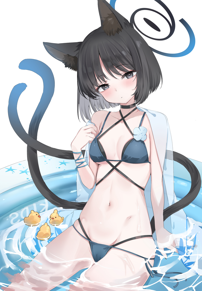 This is a pixiv picture whose title is 水着キキョウ.