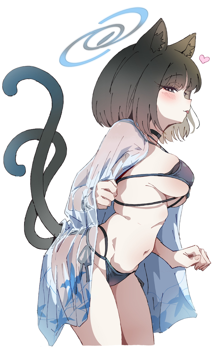 This is a pixiv picture whose title is 水着キキョウ落描き.