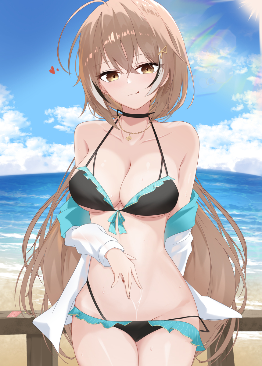 This is a pixiv picture whose title is 水着.