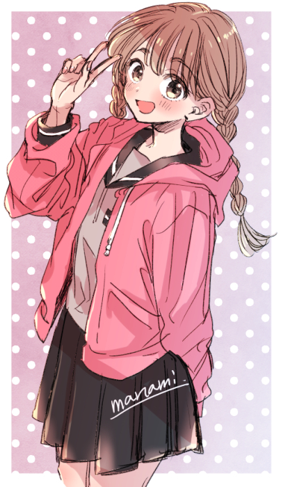 This is a pixiv picture whose title is ピース！.