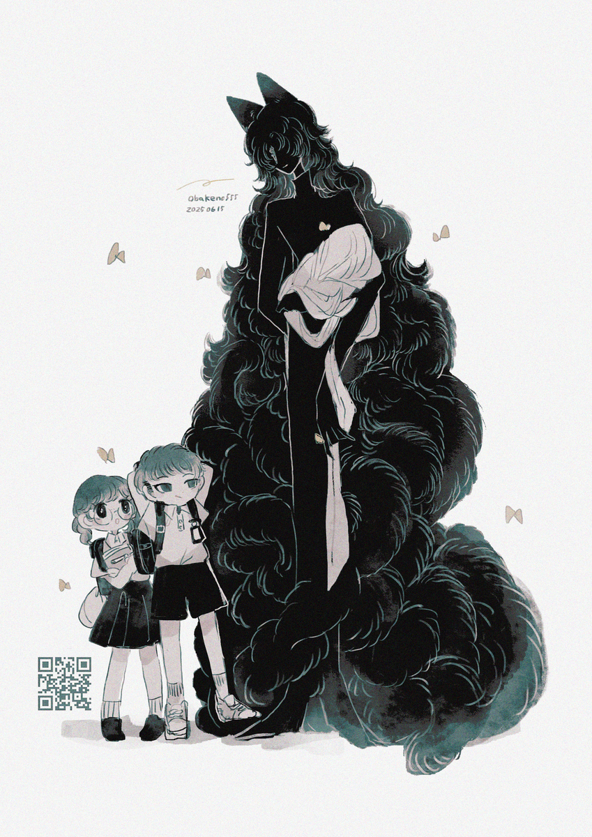 This is a pixiv picture whose title is ウラナイシとこどもたち.