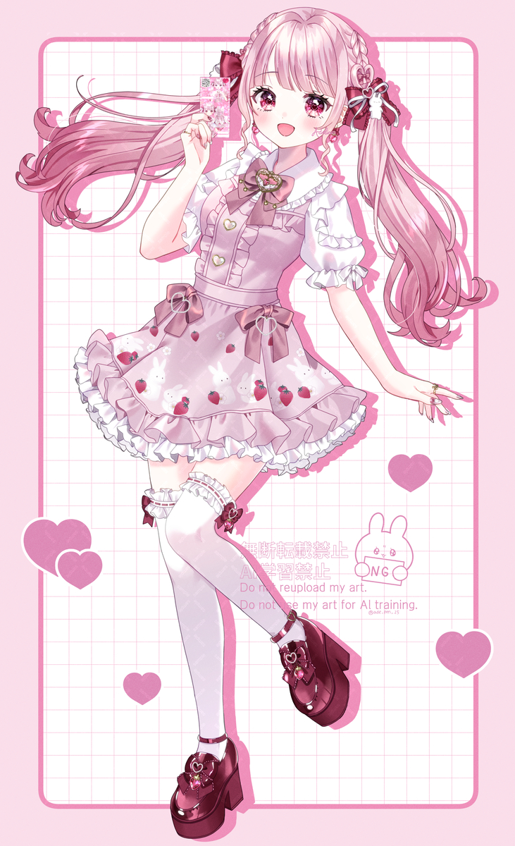 This is a pixiv picture whose title is ⟡.·*.🎀🍓🌙⟡.·*..
