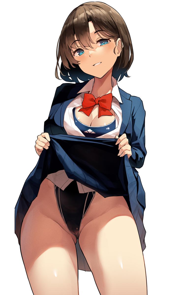 This is a pixiv picture whose title is いっぱい見せてくれる女の子.