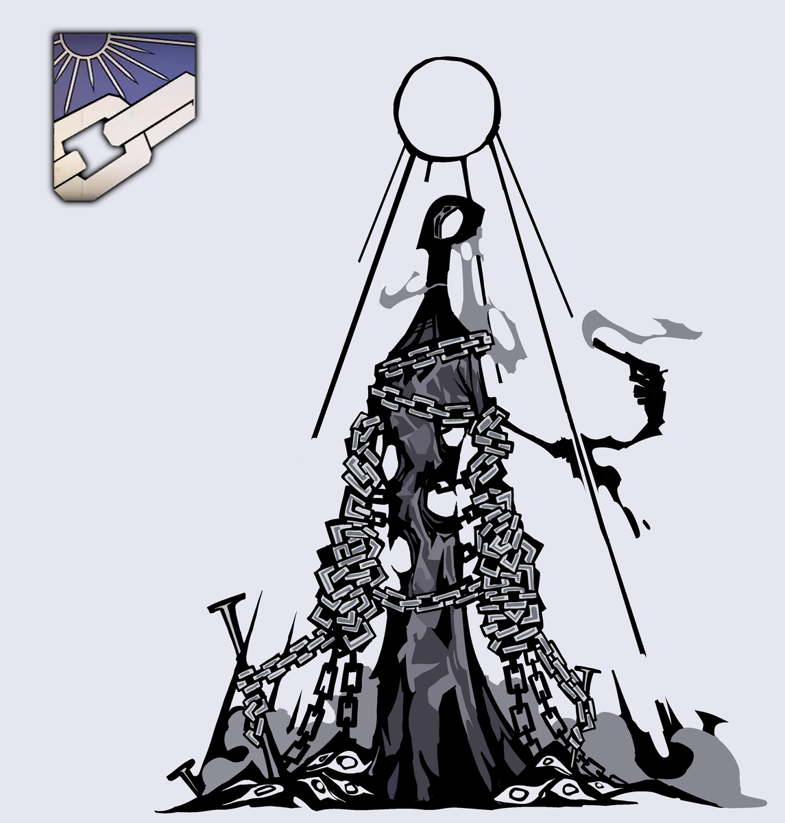 This is a pixiv picture whose title is 뒤틀린 뫼르소.