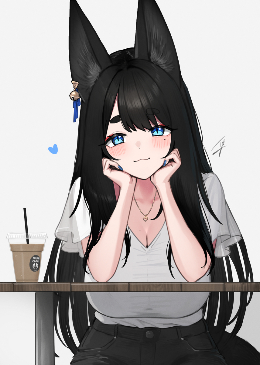 This is a pixiv picture whose title is 💙.
