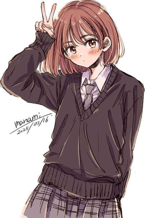 This is a pixiv picture whose title is ピース！！.