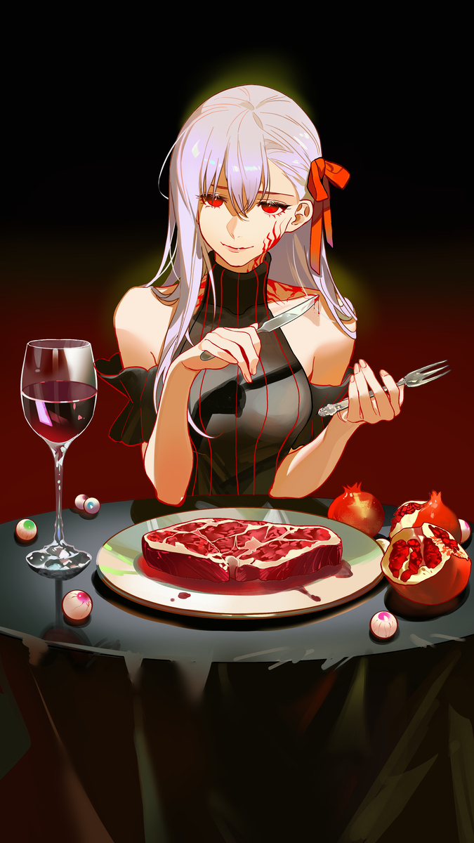 This is a pixiv picture whose title is The Devourer.