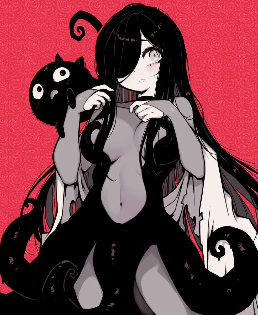 This is a pixiv picture whose title is Tentacle dress.