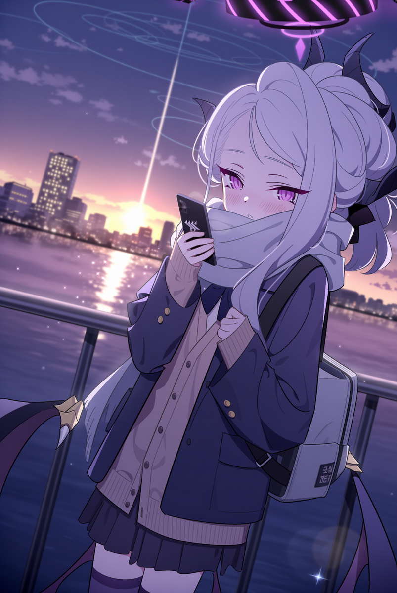 This is a pixiv picture whose title is 🌆.
