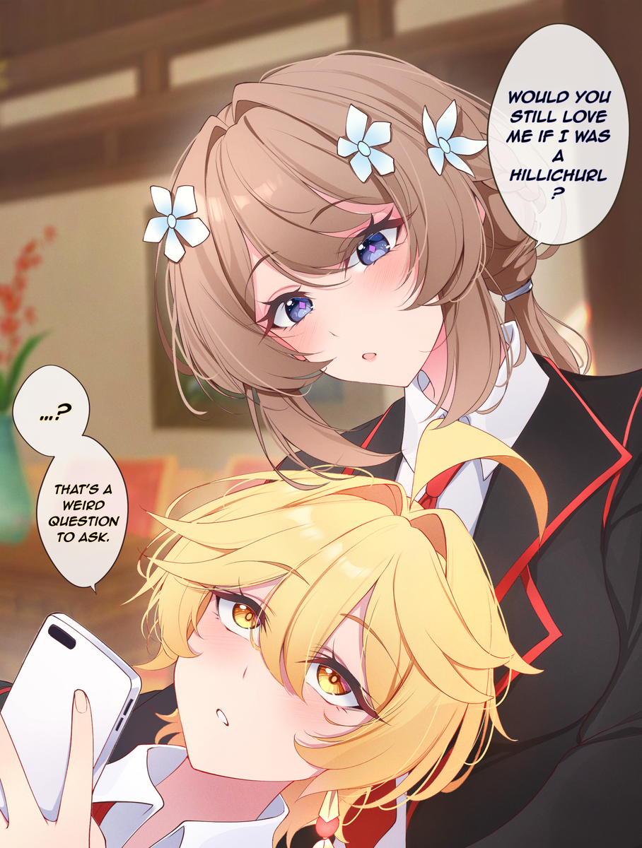 This is a pixiv picture whose title is In Another Universe.