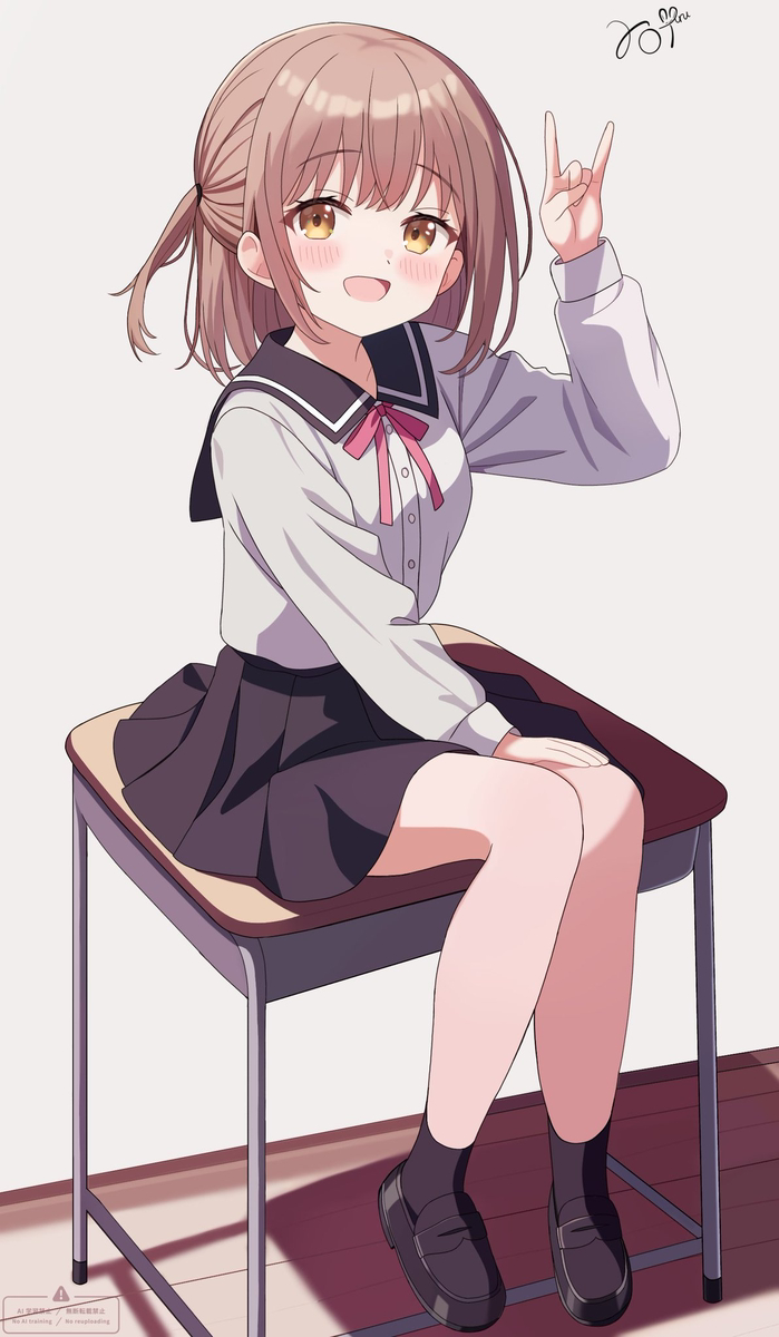 This is a pixiv picture whose title is 🤘✨.