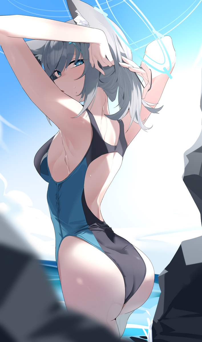 This is a pixiv picture whose title is DAY94 砂狼白子.