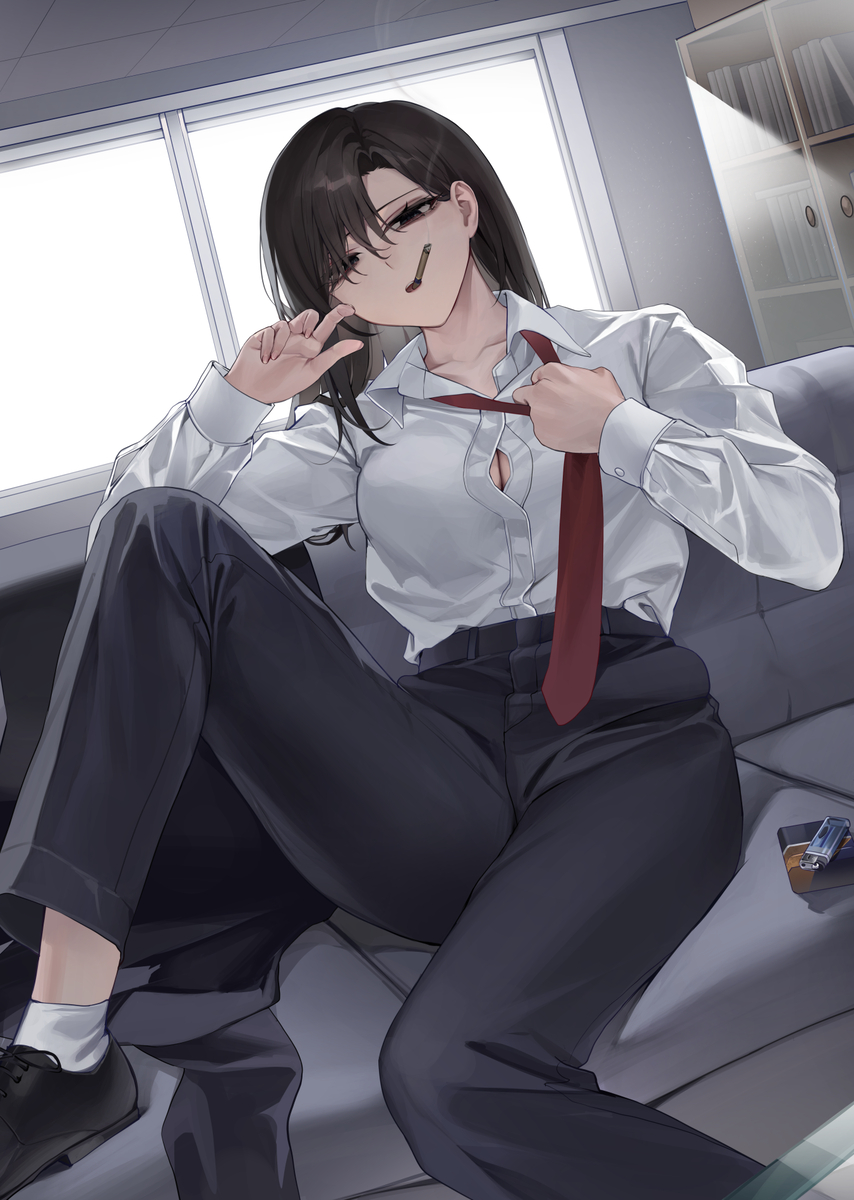 This is a pixiv picture whose title is 👔.