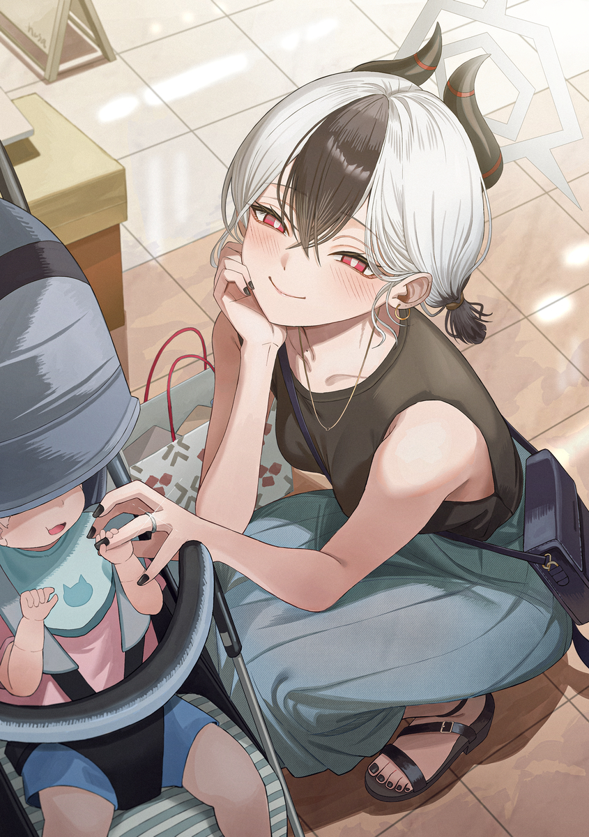 This is a pixiv picture whose title is 元・鬼方さん.