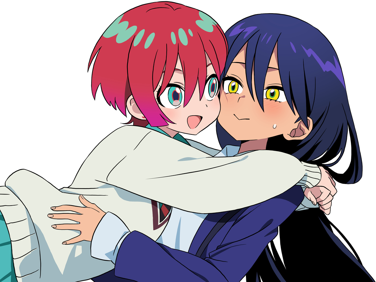 This is a pixiv picture whose title is マチュとニャアン.