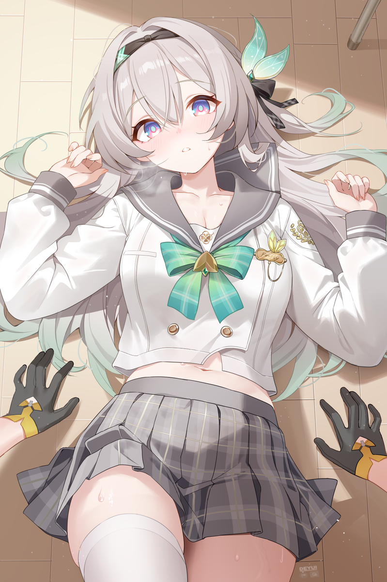 This is a pixiv picture whose title is Stelle likes Firefly's new fit.