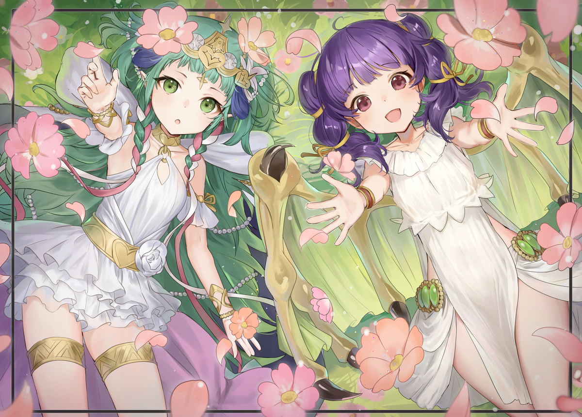 This is a pixiv picture whose title is ソティス＆ミルラ.